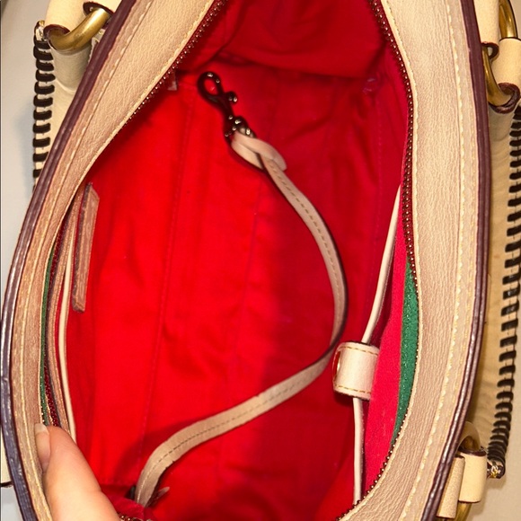 Dooney & Bourke Florentine Medium Satchel with Gold Accents - Picture 12 of 17